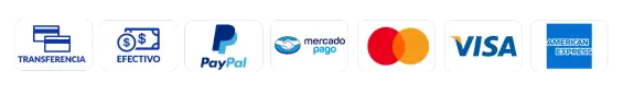 Métodos de pago aceptados